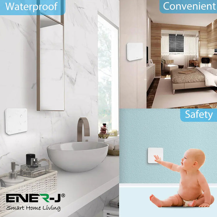Kinetic Wireless Light Switch – 1 Gang IP67 ECO Range, WS1050X