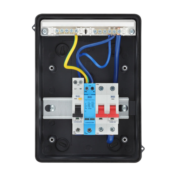 BG Sync EV Charger Circuit Protection IP65 External EV Consumer Unit CFEV5RDA