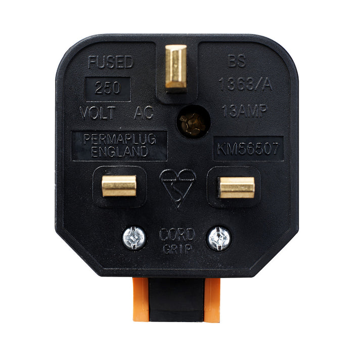 Masterplug Presa singola resistente, senza spina e cavo, nero Masterplug Presa singola resistente, senza spina e cavo, nero