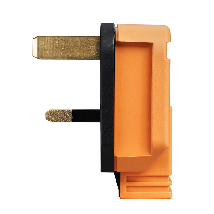 Orange Rubber Plug Top Heavy Duty Permaplug 13 Amp Fused 3 Pin Plug HD ...