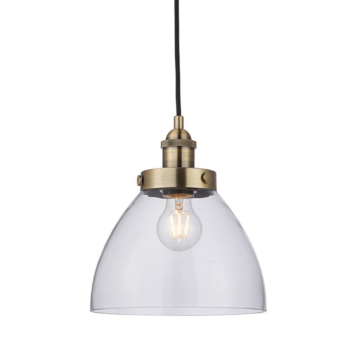 Endon Lighting Antique Brass Hansen 1lt Linear Pendant 98114