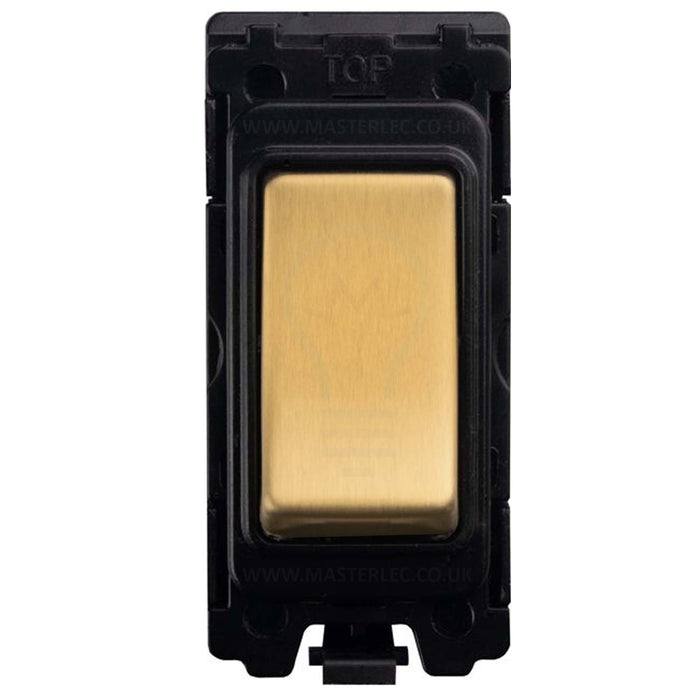 Antique Gold Screwless Custom Grid Plate Switch Components Satin Brass GCAG Full Range