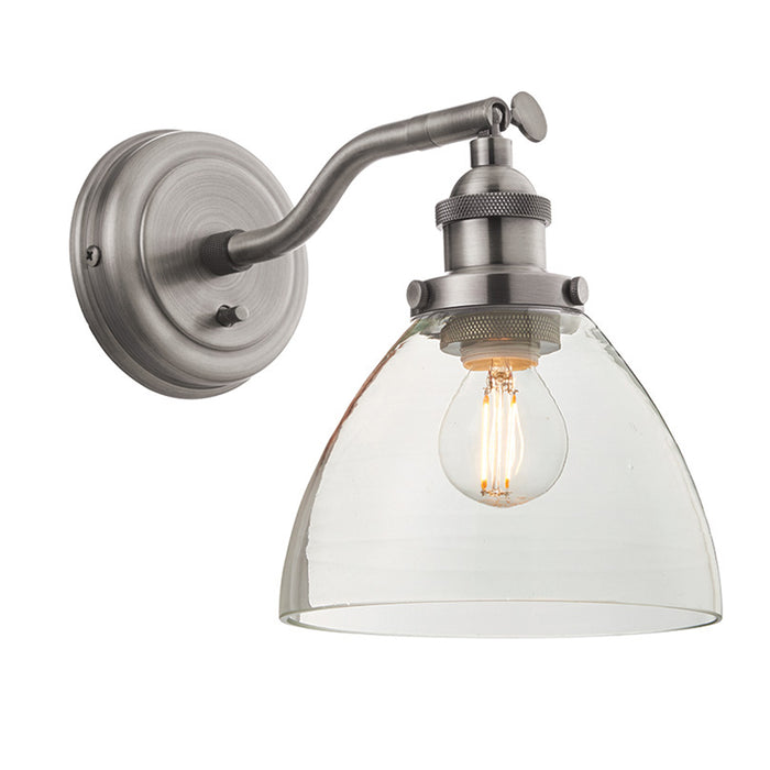 Endon Lighting Brushed Silver Hansen Wall Light 91739