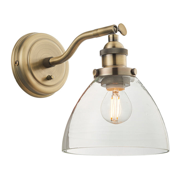 Endon Lighting Antique Brass Hansen Wall Light 77273