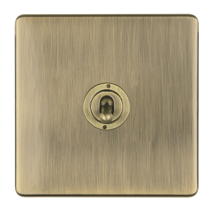 Antique Brass Screwless Switches and Sockets Flat Concealed Plate