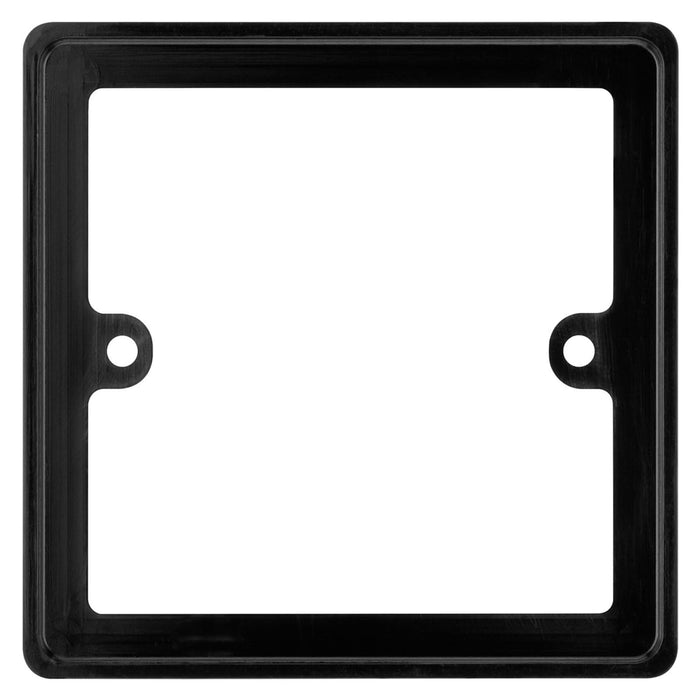 BG Nexus 817/B Black 1 Gang Single 10mm Depth Square Spacer Frame Back Box Plate 817/B-01