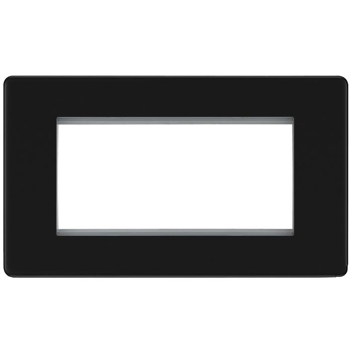 BG Euro Module Faceplates Brushed Steel, Polished Chrome, Black Nickel & Polished Brass