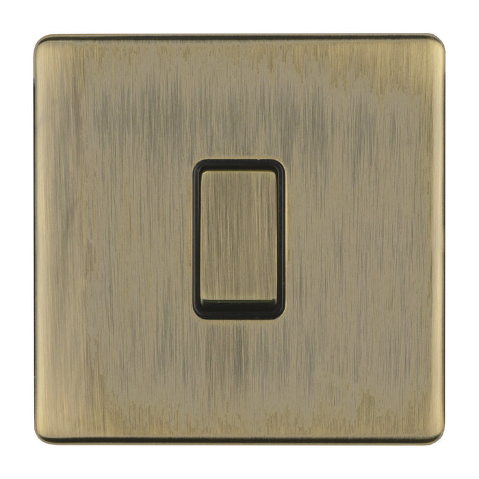 Antique Brass Screwless Switches and Sockets Flat Concealed Plate