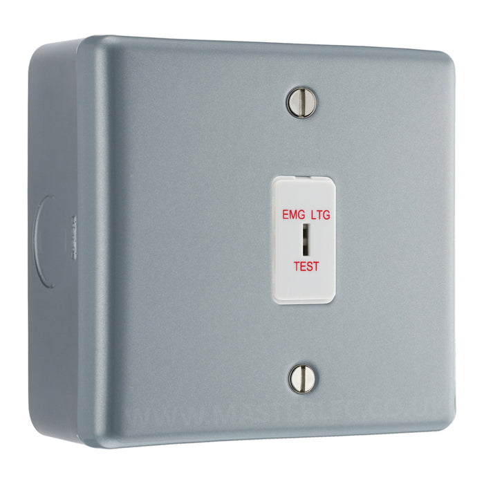 BG 10 Amp 1 Gang Metal Clad EMG LTG Emergency Light Test Secret Key Sw ...