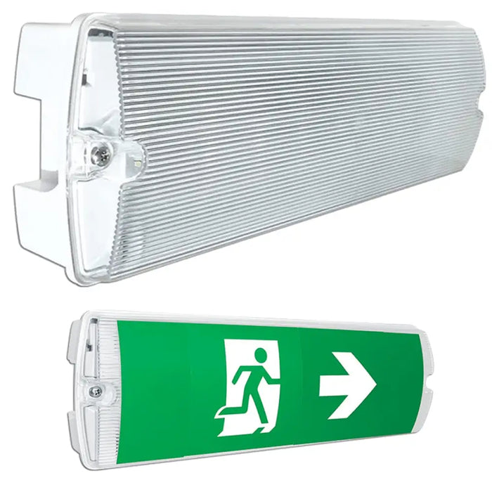 Eterna KEM3ML LED Emergency Bulkhead Light Fitting 4W Economy Maintained