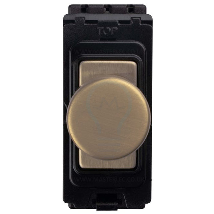 Antique Brass Screwless Custom Grid Plate Switch Components GCAB Full Range