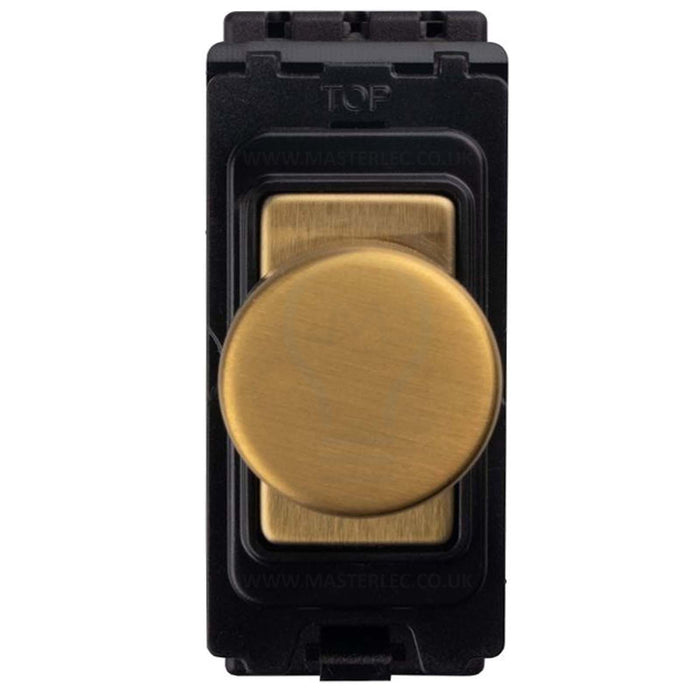 Antique Gold Screwless Custom Grid Plate Switch Components Satin Brass GCAG Full Range