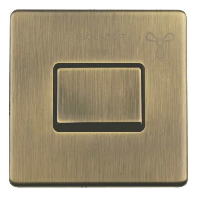 Antique Brass Screwless Switches and Sockets Flat Concealed Plate