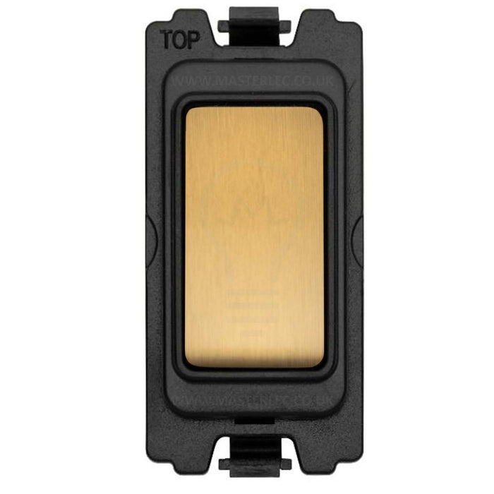 Antique Gold Screwless Custom Grid Plate Switch Components Satin Brass GCAG Full Range