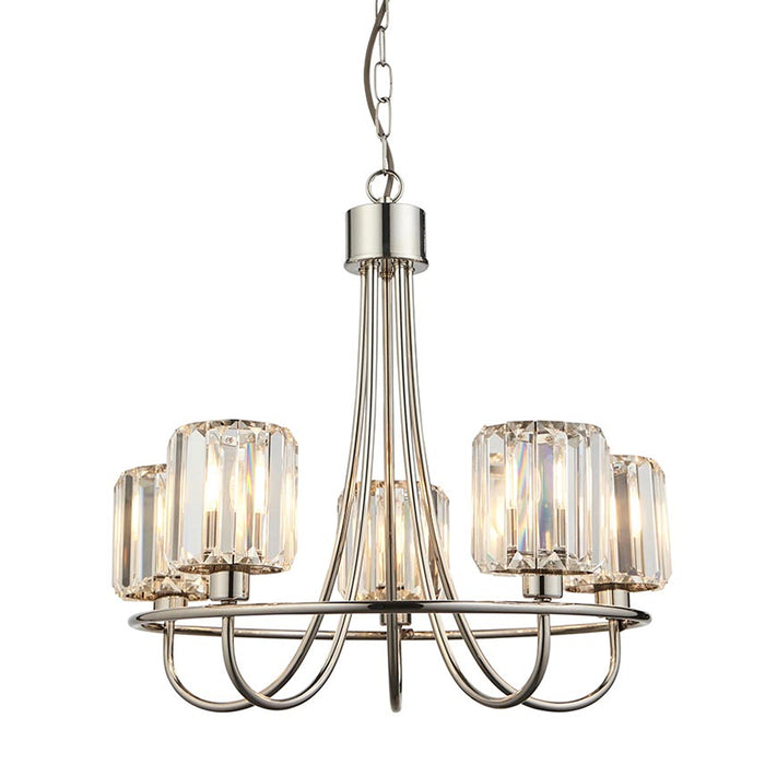 Endon Lighting Bright Nickel Berenice 5 Light Pendant 104108