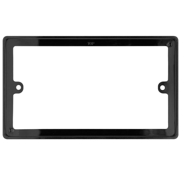 BG Nexus 818/B Black 2 Gang Double 10mm Depth Rectangular Spacer Frame Back Box Plate 818/B-01