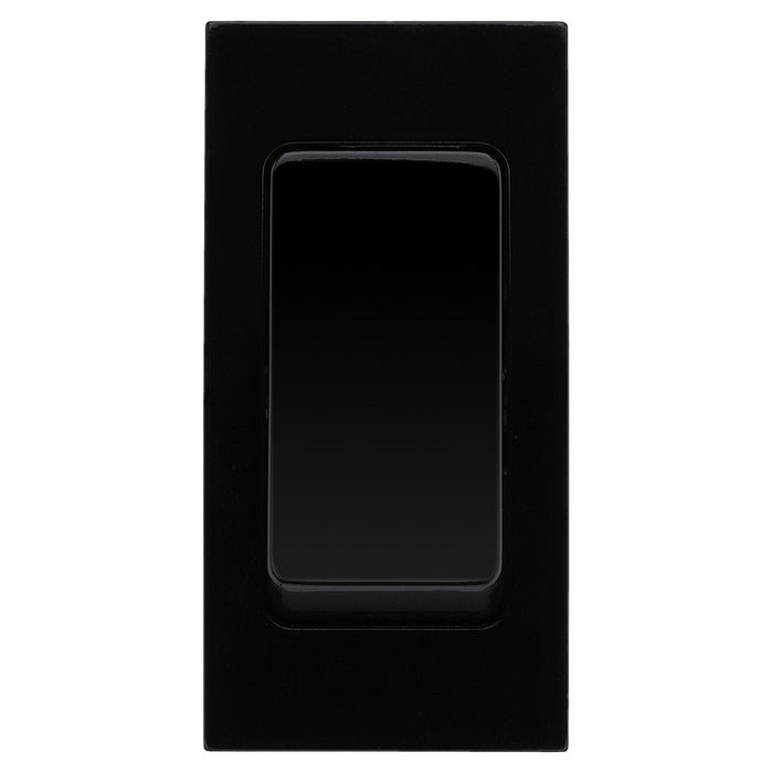 BG EMSW13B 10AX Intermediate Euro Module Switch Black Insert — Masterlec