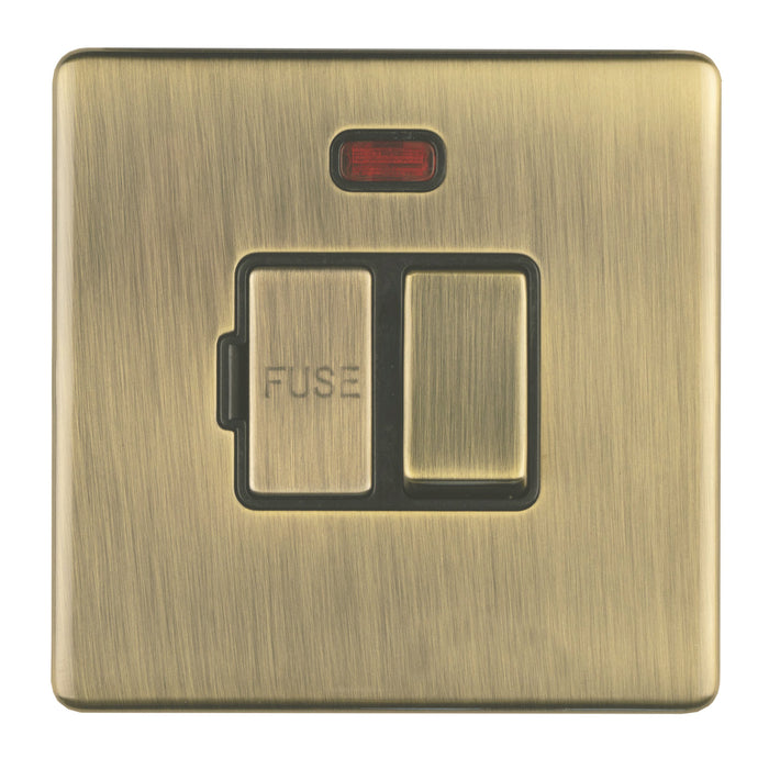 Antique Brass Screwless Switches and Sockets Flat Concealed Plate