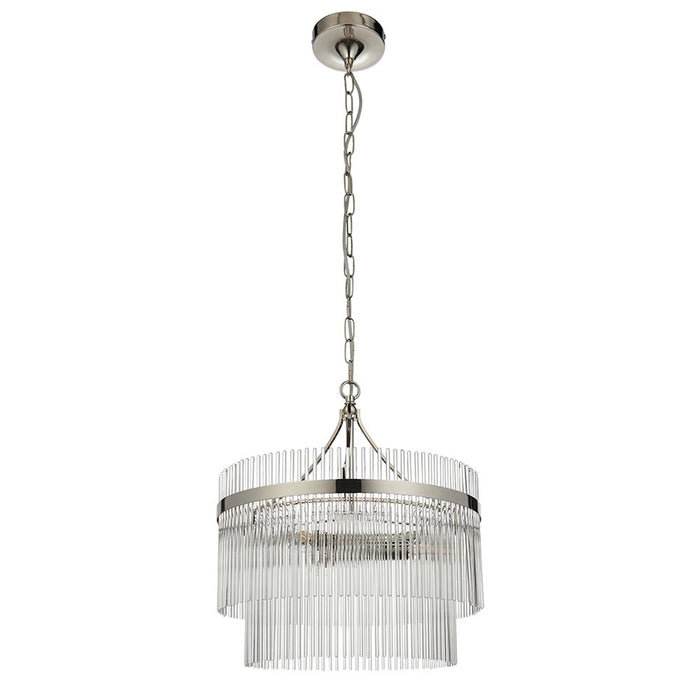 Endon Lighting Bright Nickel Marietta 3lt Pendant 104113