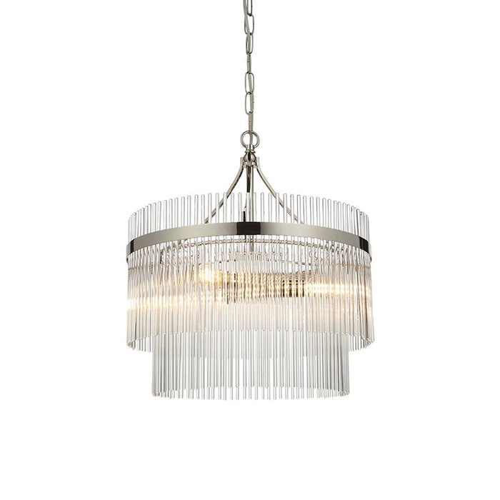 Endon Lighting Bright Nickel Marietta 3lt Pendant 104113