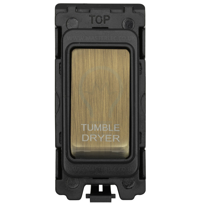 Antique Brass Screwless Custom Grid Plate Switch Components GCAB Full Range