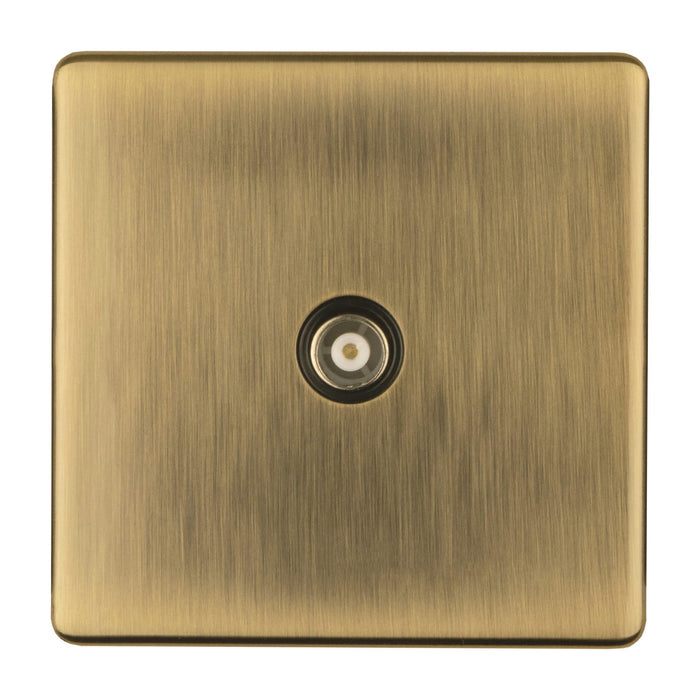 Antique Brass Screwless Switches and Sockets Flat Concealed Plate