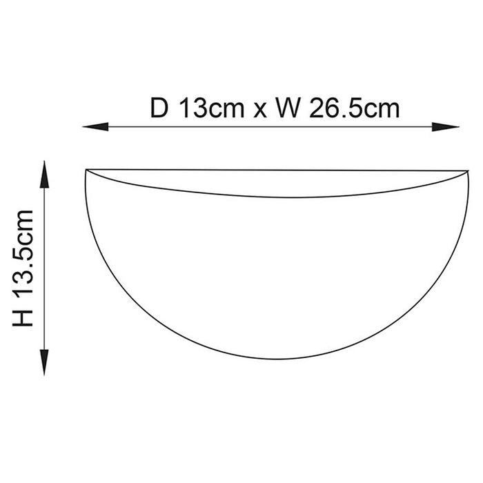 Endon Lighting Pride Wall Light Ceramic UG-WB-A