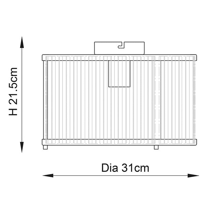 Endon Lighting Antique Brass Ridgeton Flush 106265