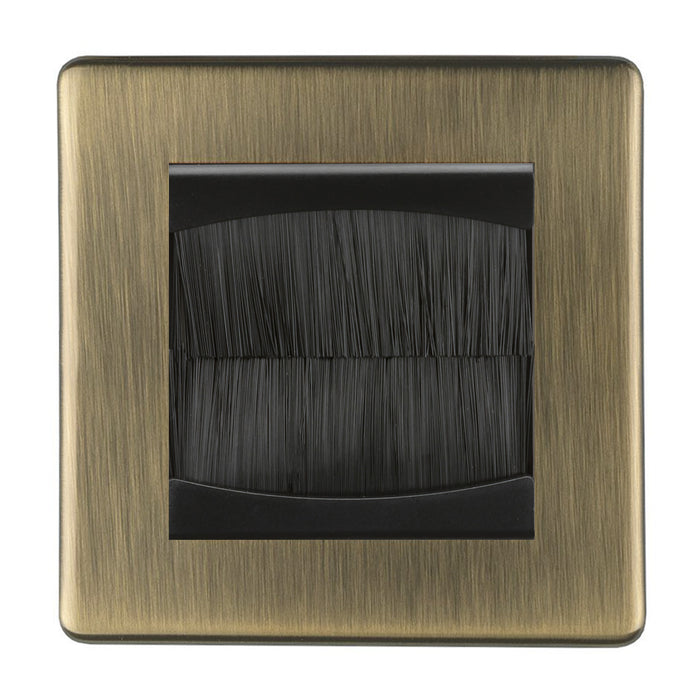 Antique Brass Screwless Switches and Sockets Flat Concealed Plate