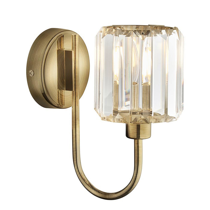 Endon Lighting Antique Brass Berenice Wall Light 107803