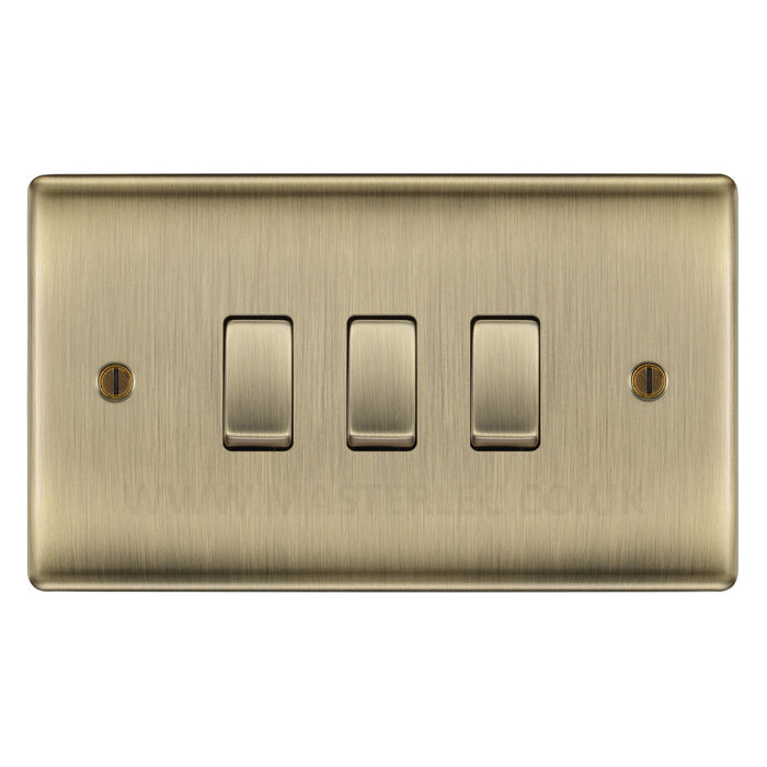 BG Nexus Antique Brass Switches and Sockets Black Inserts Full Range