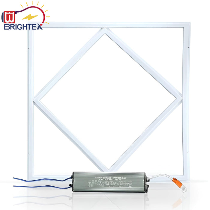 Brightex 60W LED Panel Light Diamond Frame 600x600mm 7000K BLPL4865001325D