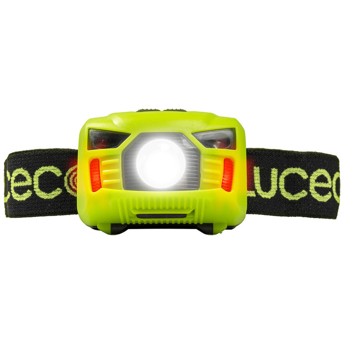 Luceco LED Head Torch 3W 150lM 6500k Switch or PIR Motion IP20 LILH15P65 USB