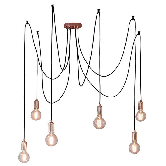 Endon Lighting Copper Studio 6lt Pendant 76580