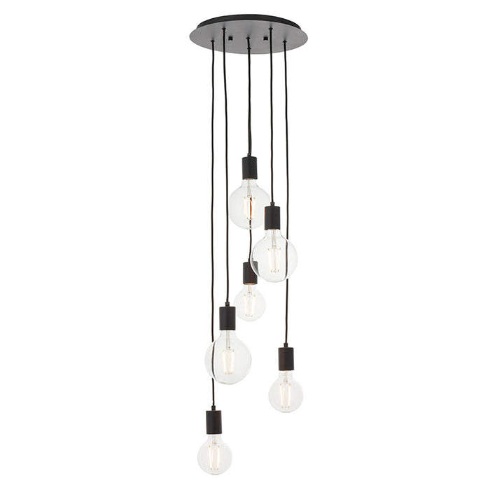 Endon Lighting Black Studio 6lt Pendant 81535