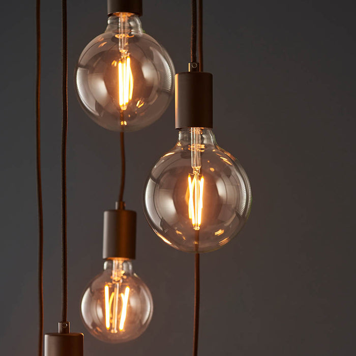 Endon Lighting Black Studio 6lt Pendant 81535