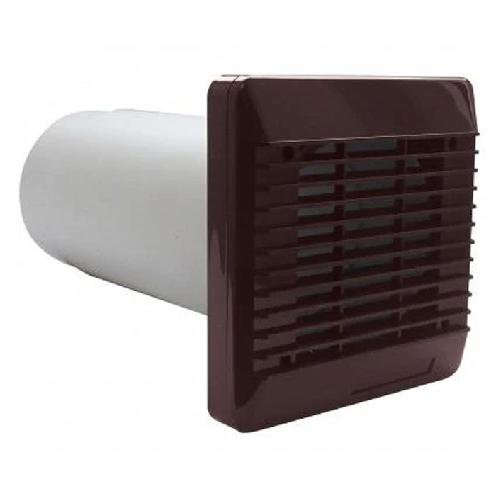 Vent Axia 254100 100mm Wall Fitting Kits with Telescopic Liner (Brown)