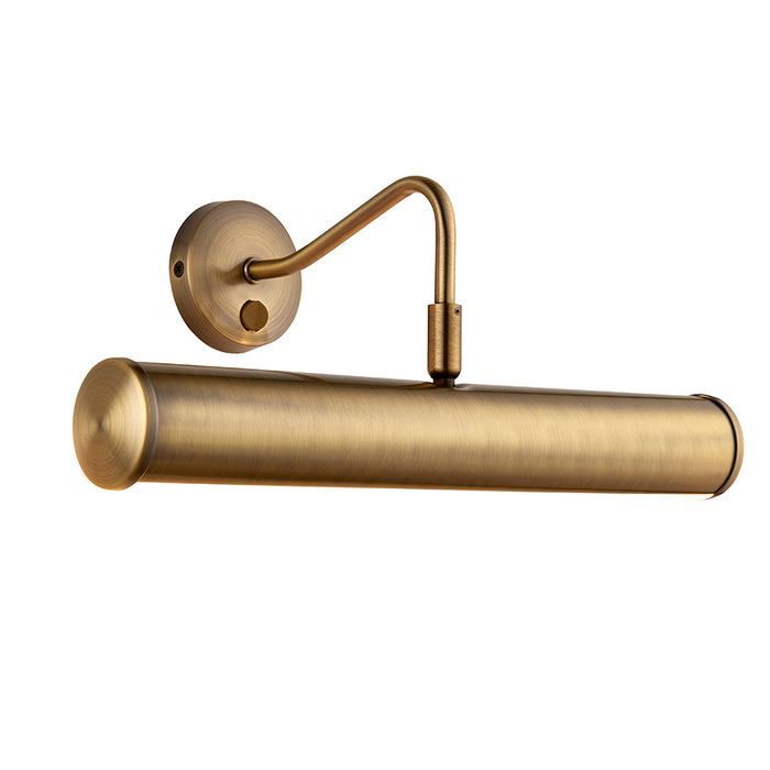 Endon Lighting Antique Brass Turner 2lt 355mm Wall Light PL350-E14-SWAN