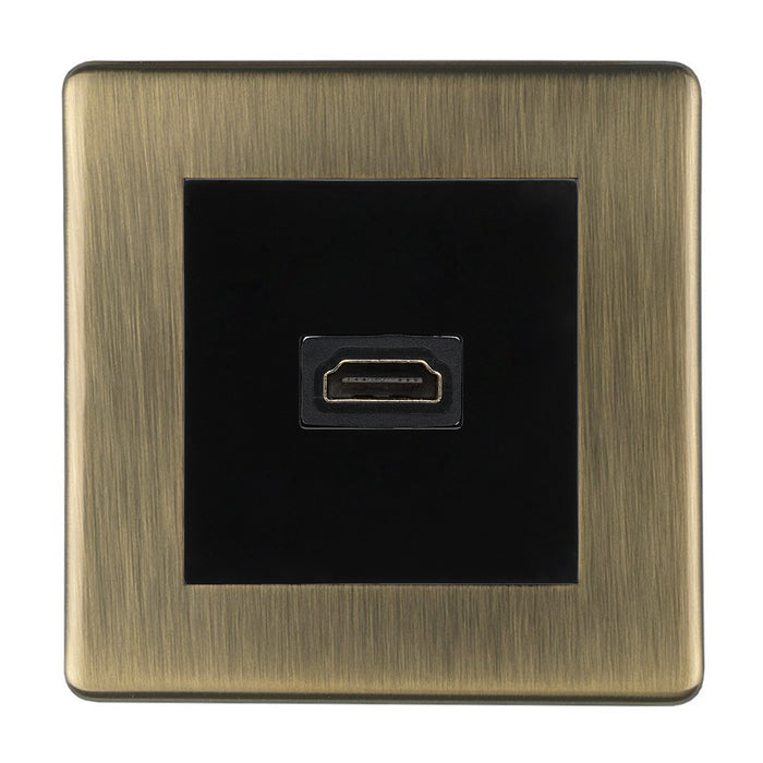 Antique Brass Screwless Switches and Sockets Flat Concealed Plate