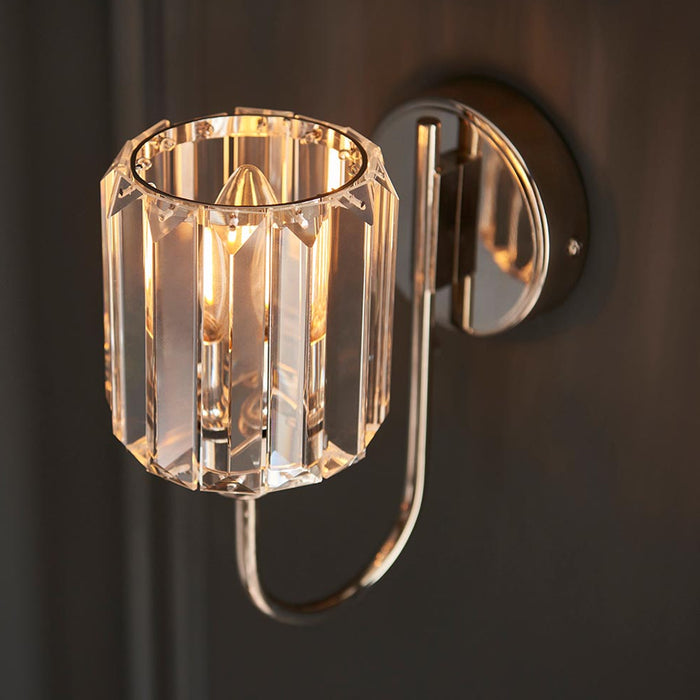 Endon Lighting Bright Nickel Berenice Wall Light 104109