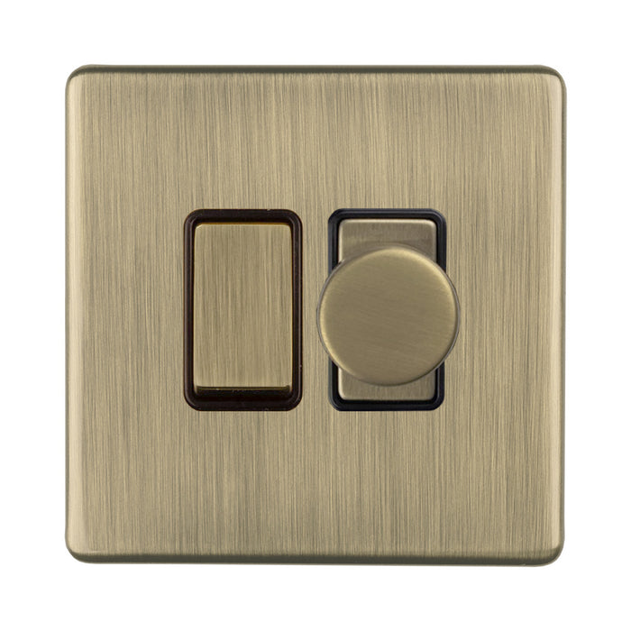 Antique Brass Screwless Switches and Sockets Flat Concealed Plate