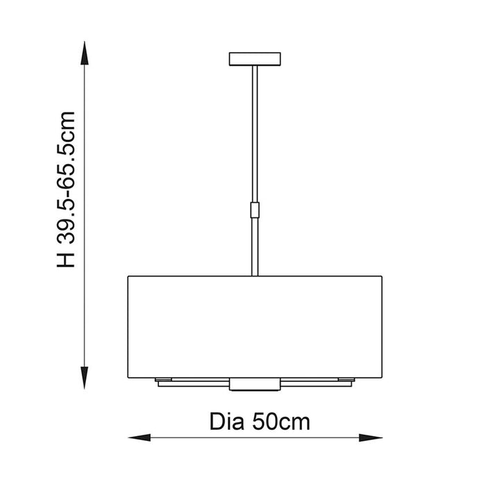 Endon Lighting Bronze Daley 3lt Pendant 73015