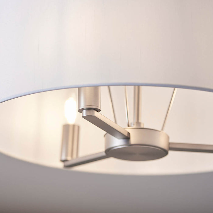 Endon Lighting Matt Nickel Daley 3lt Pendant 60241