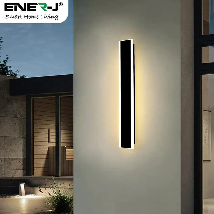 Outdoor Black Wall Light 12W IP65 CCT Adjustable – 60x8cm