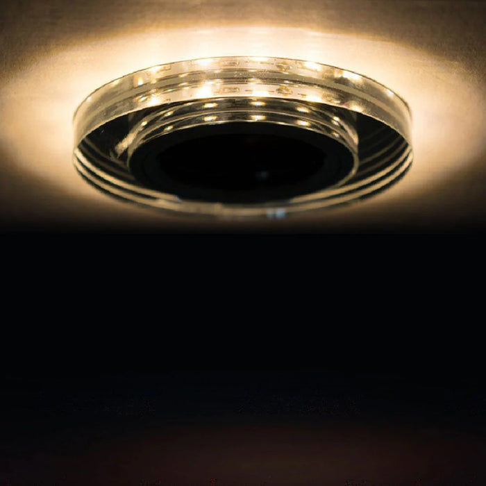 Kanlux SOREN O-SR WW Round Glass Ceiling Spotlight LED 2 Tone GU10 Warm White