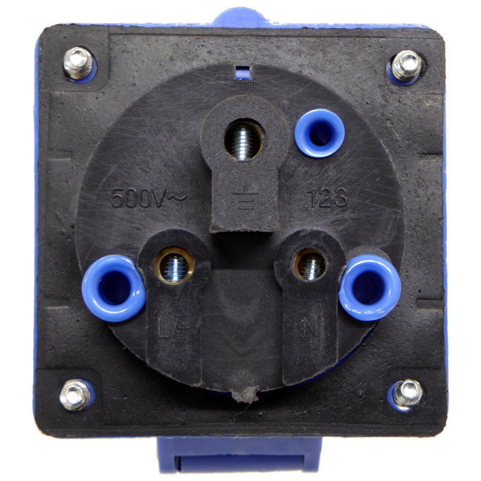 ESR ES32324 32a 3 Pin (2P+E) Blue IP44 Industrial Surface Socket M25 Thread 240V