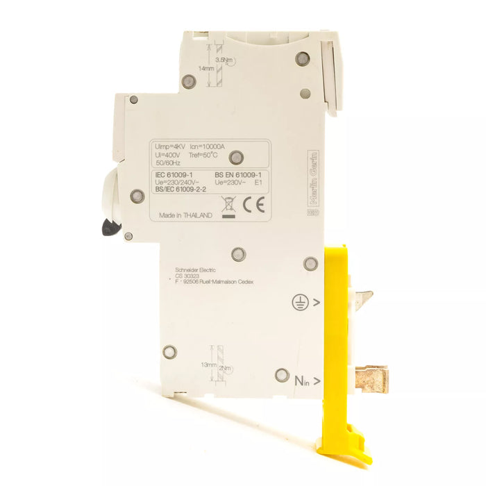 Schneider A9D05832 Acti9 iC60H RCBO PoN 1P+Ns 32A C Curve 30mA Type A