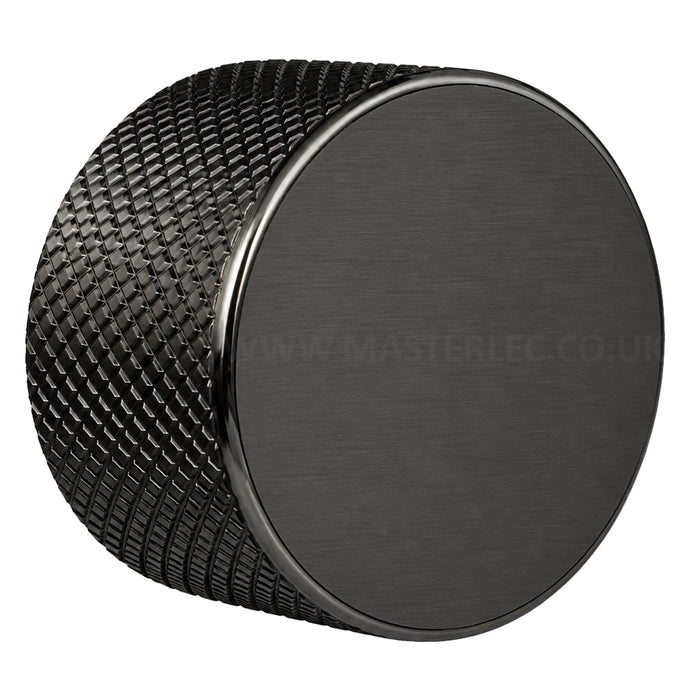 Black Nickel Knurled Dimmer Knob Universal Replacement D-Shaped