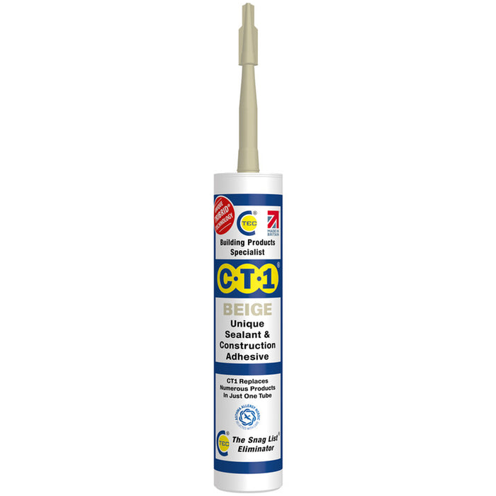 CT1 Adhesive & Waterproof Sealant 290ml Beige