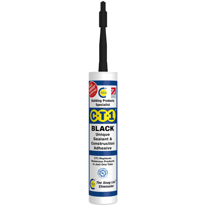 CT1 Adhesive & Waterproof Sealant 290ml Black